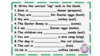 Present Continuos tense
