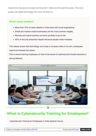 Continuous Cybersecurity Training for Employees | PDF