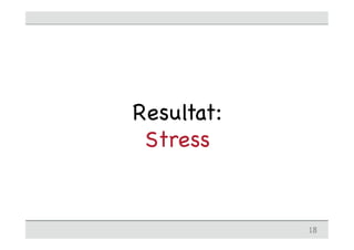 Resultat:
 Stress


            18
 