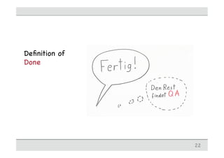 Deﬁnition of
Done
22
 