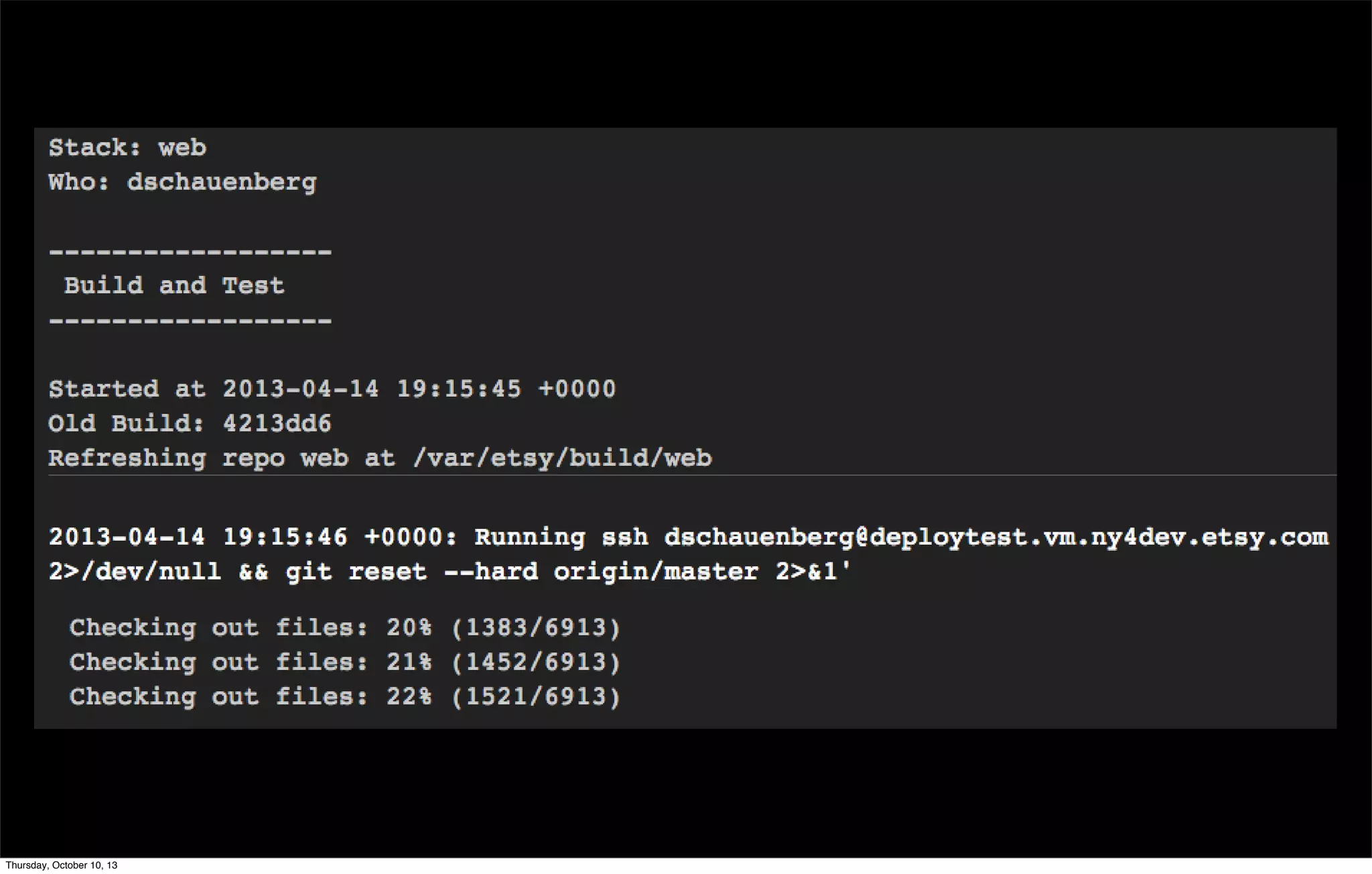 Thursday, October 10, 13
 