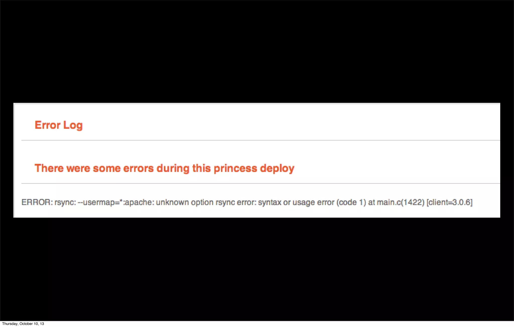 Thursday, October 10, 13
 