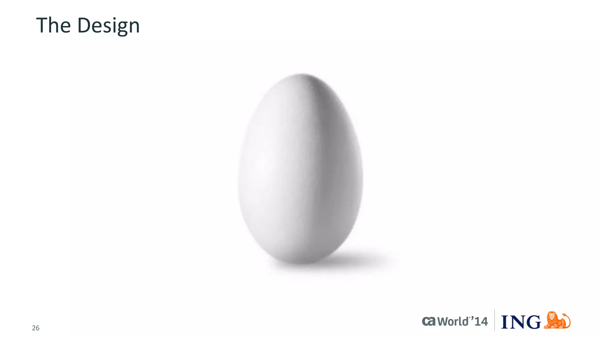 26 
© 2014 CA. ALL RIGHTS RESERVED. 
The Design  