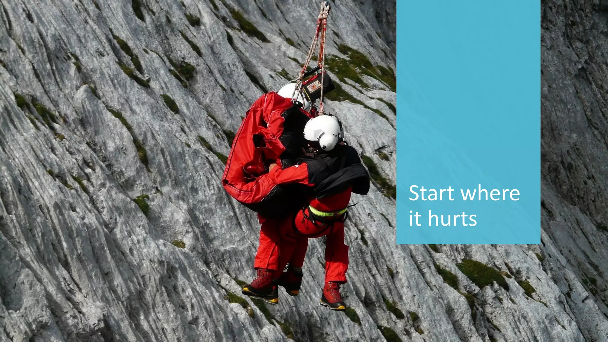 76 
© 2014 CA. ALL RIGHTS RESERVED. 
Start where it hurts  