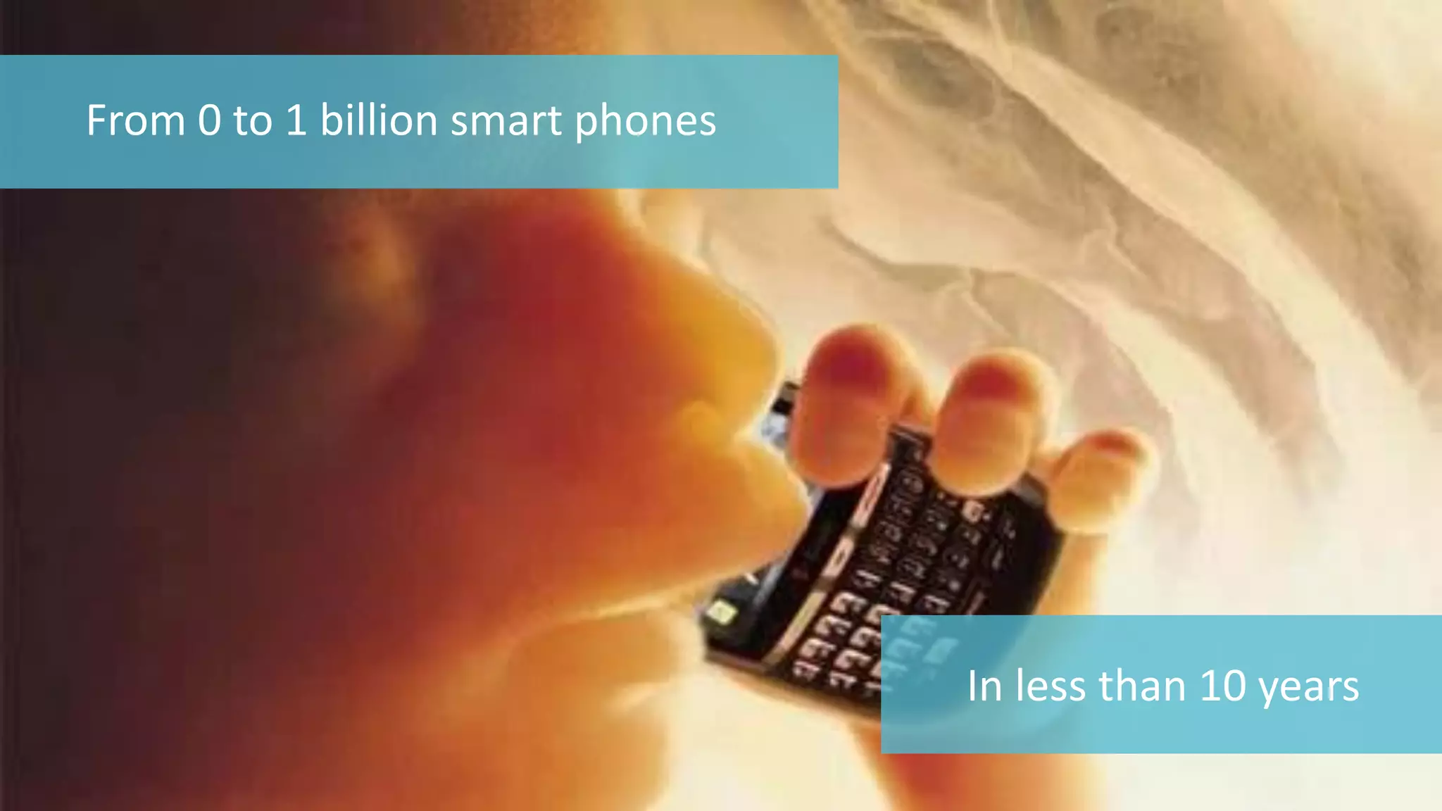 8 
© 2014 CA. ALL RIGHTS RESERVED. 
From 0 to 1 billion smart phones 
In less than 10 years  