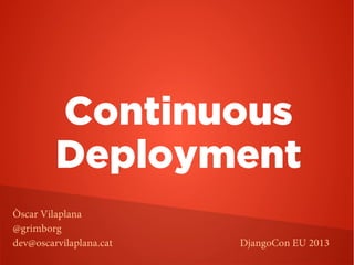 Continuous deployment | PPT