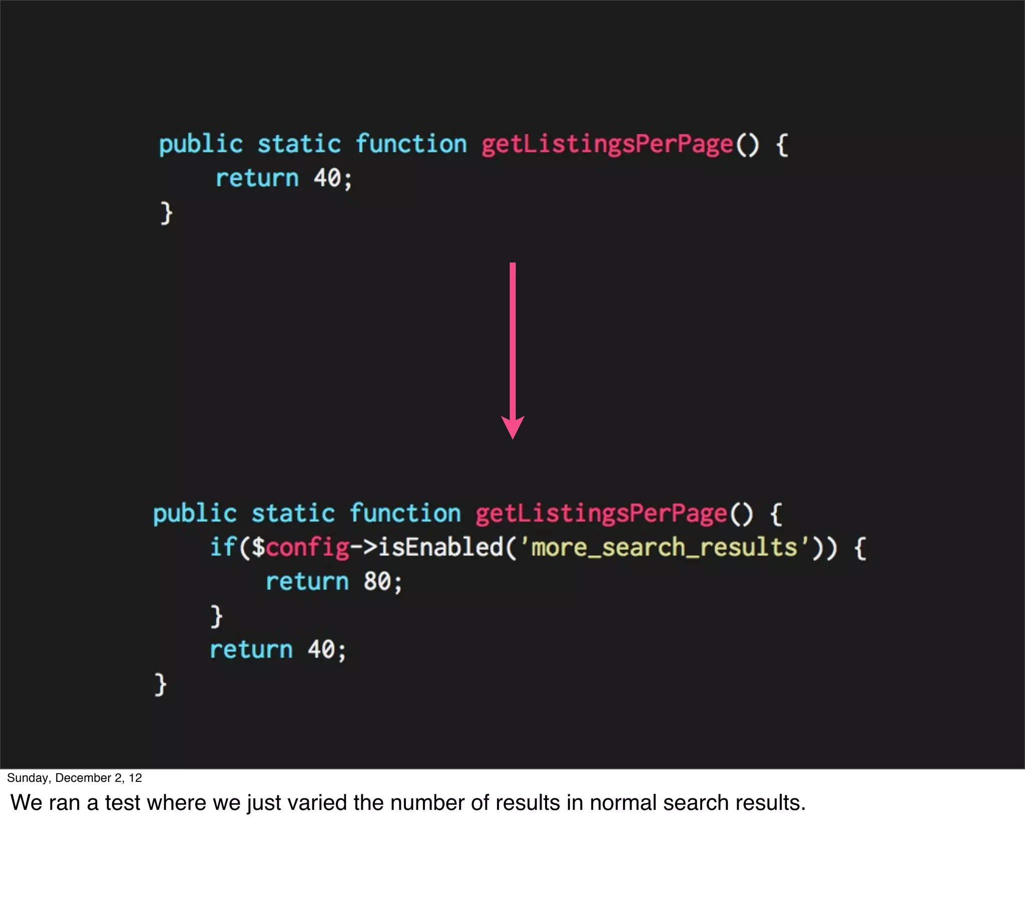 Sunday, December 2, 12

We ran a test where we just varied the number of results in normal search results.
 