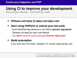 Continuous Integration and PHP | ODP