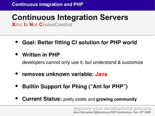 Continuous Integration and PHP | ODP
