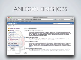 ANLEGEN EINES JOBS
 