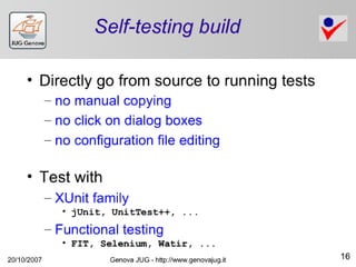 Continuous Integration With Hudson (and Jenkins) Slide 16