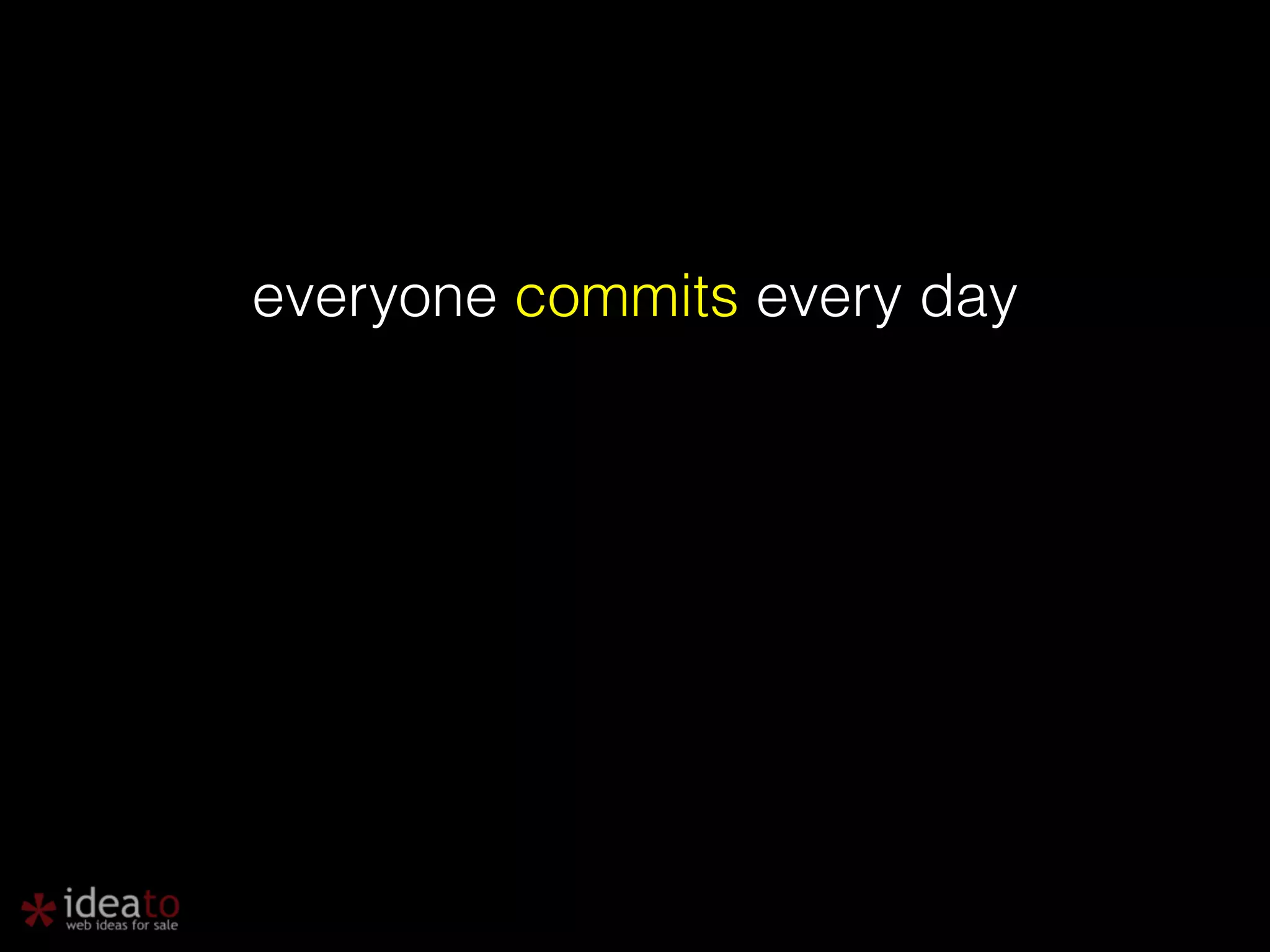 everyone commits every day 