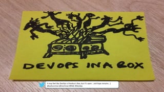 @joshcorman
DevOps
It may feel like DevOps is Pandora’s Box, but it’s open… and hope remains. ;)
@joshcorman @mortman #RSAC #DevOps
 