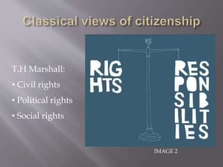 IMAGE 2
T.H Marshall:
• Civil rights
• Political rights
• Social rights
 