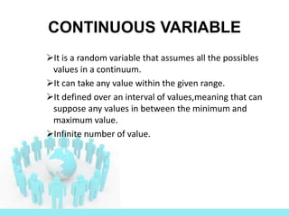 Continuous and discontinuous variable | PPT