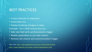 Continuous database deployment | PPTX