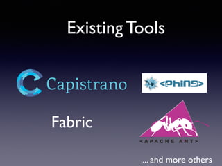 Existing Tools
Fabric
... and more others
 