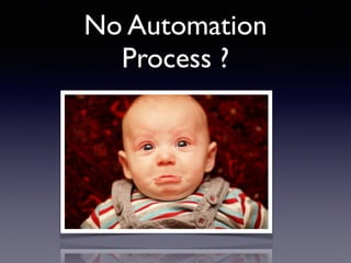 No Automation
Process ?
 