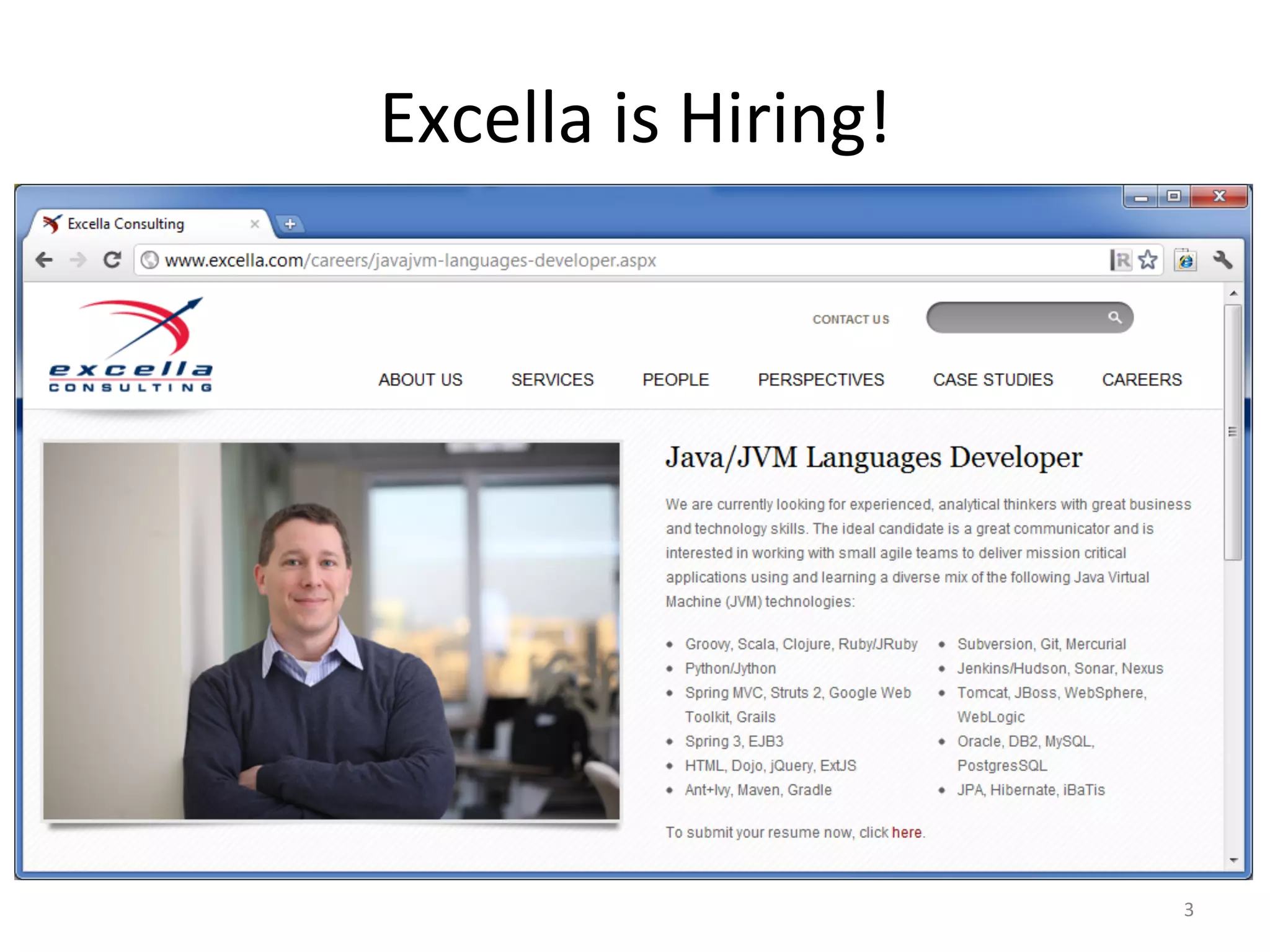 Excella	
  is	
  Hiring!	
  




                               3	
  
 