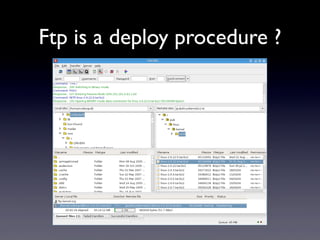 Ftp is a deploy procedure ?
 