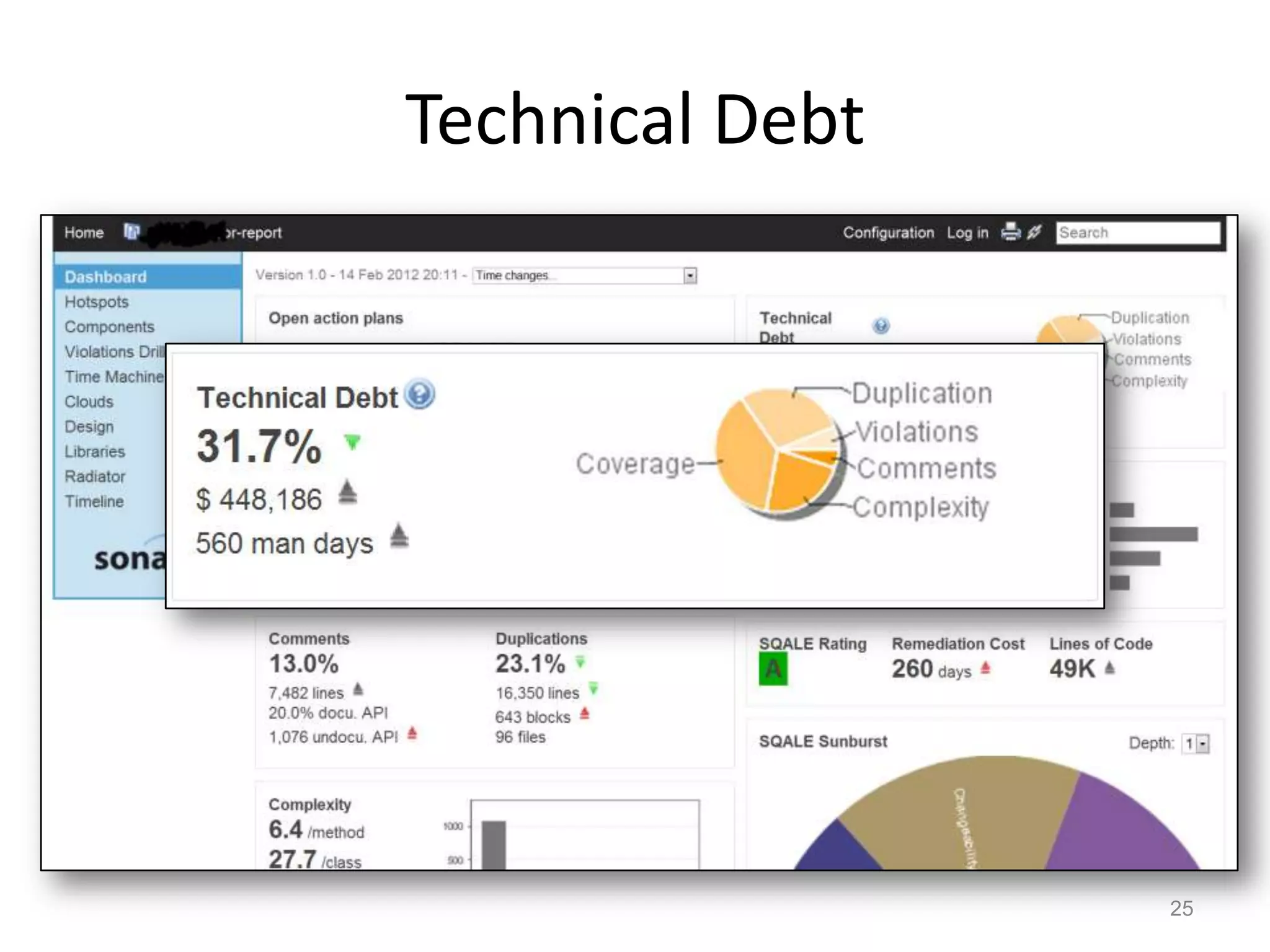 Technical Debt




                 25
 
