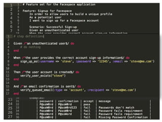 Specification by Example




                           37
 