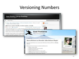 Versioning Numbers




                     45
 