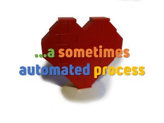 …a sometimes
automated process
 