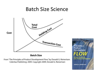 Lean
• Example Value Stream Map
Require-
ments
Develop-
ment
Testing Staging
Capacity
Testing
Release
Value-
Added
Time
Elapsed
Non-Value Added
Time
Business Customer
 