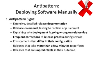 Testing Triangle
Unit
Manual
Automated
Other
Exploratory
System
Acceptance
Unit
 
