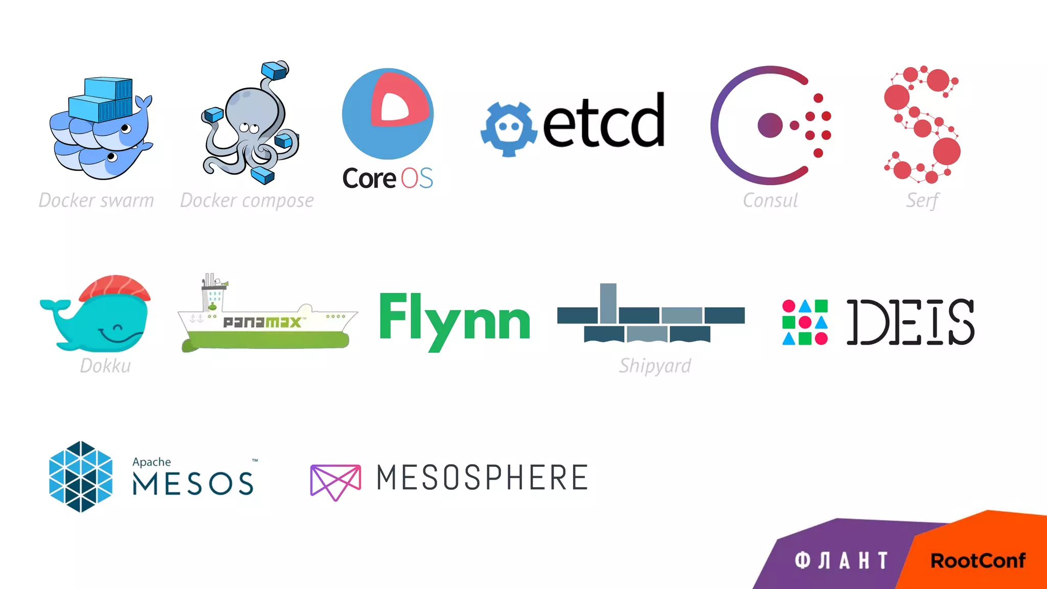 Dokku Shipyard
Docker swarm Docker compose Consul Serf
 