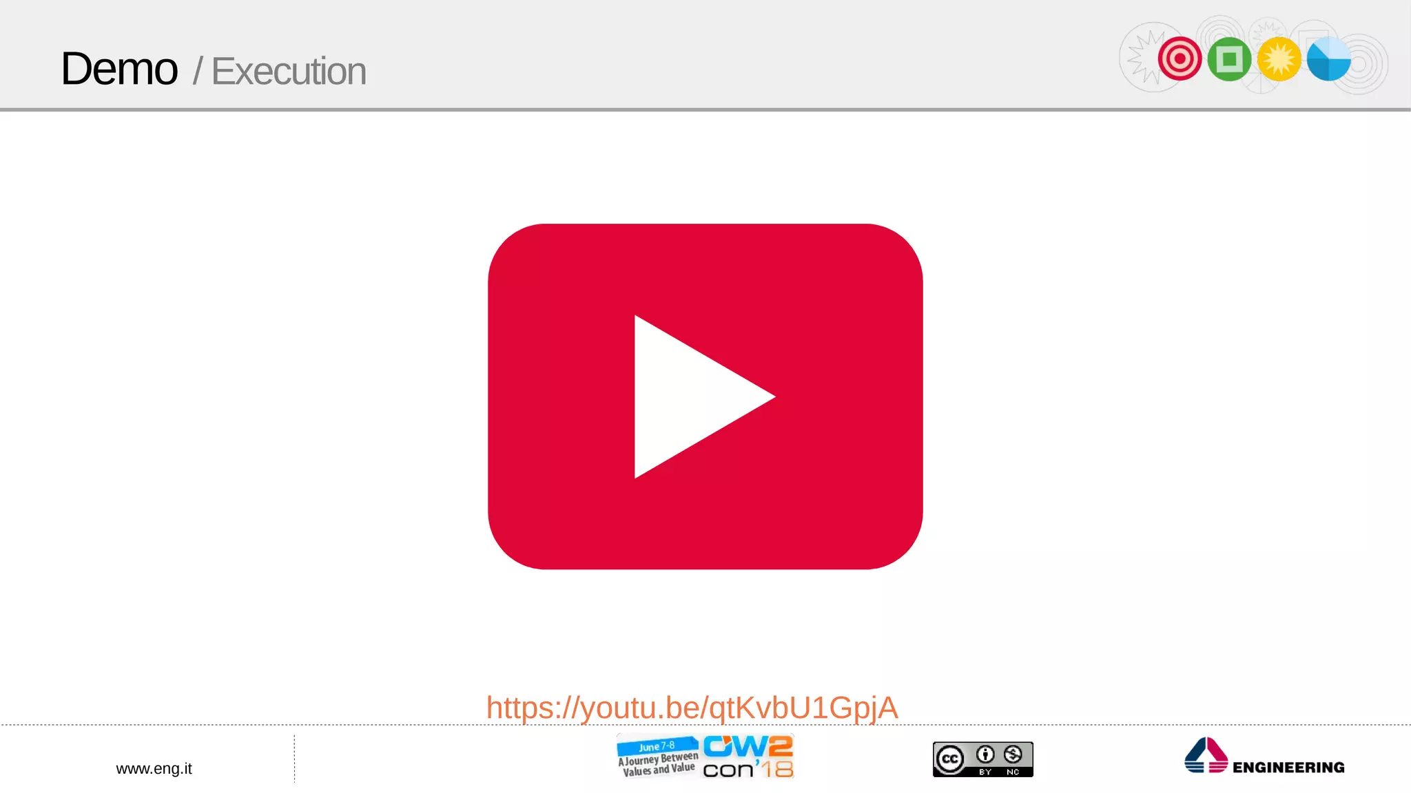 www.eng.it
Demo / Execution
https://youtu.be/qtKvbU1GpjA
 