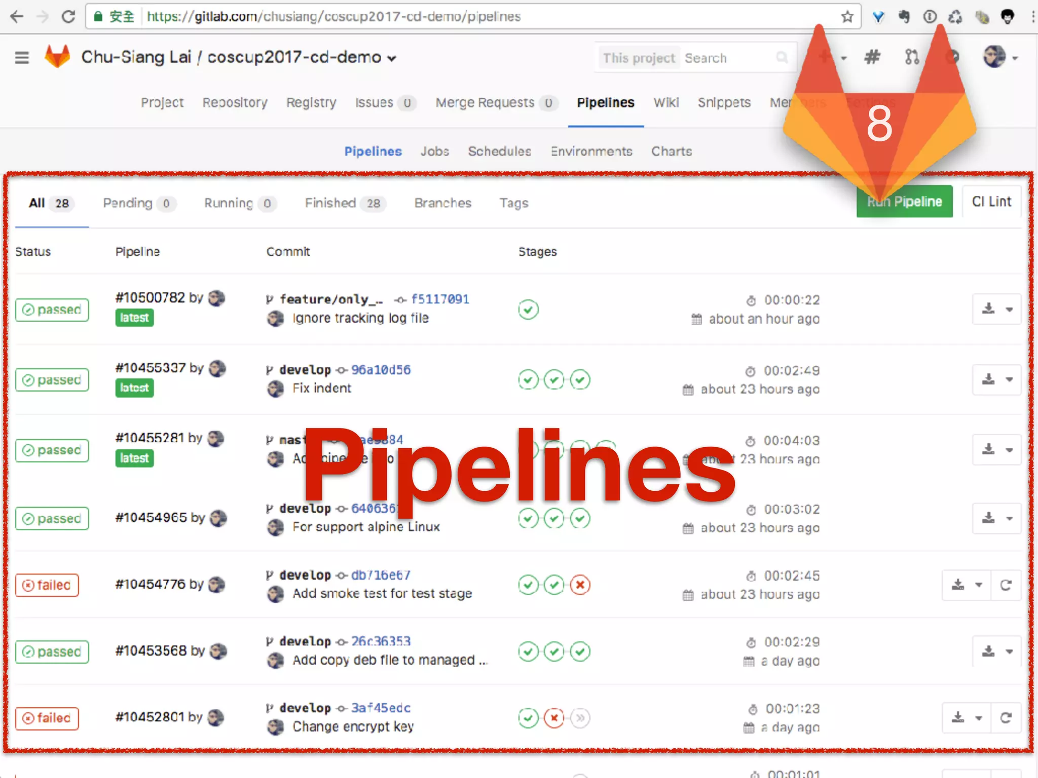Pipelines
8
 