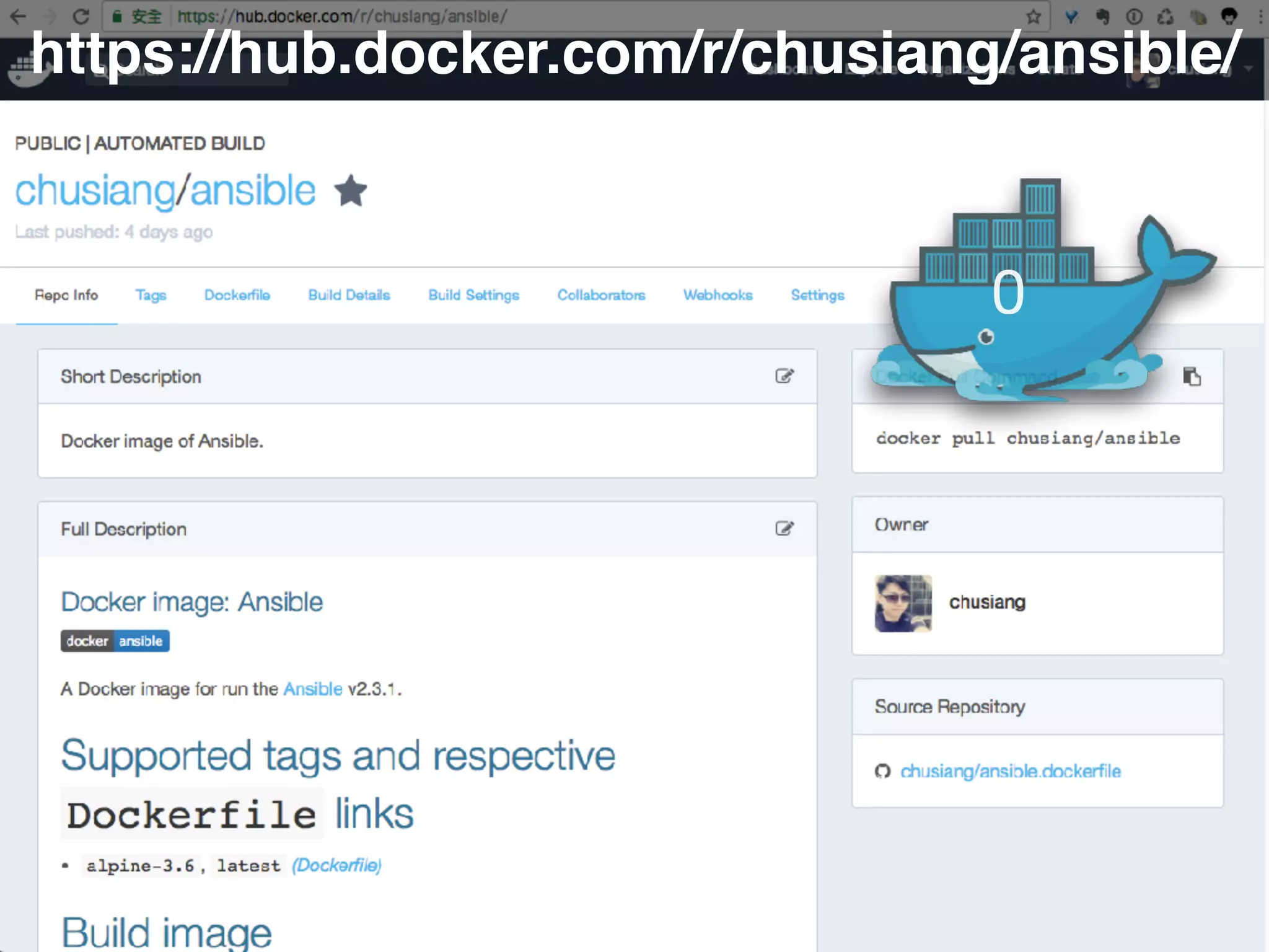 https://hub.docker.com/r/chusiang/ansible/
0
 