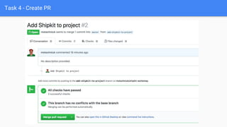 Task 4 - Create PR
 