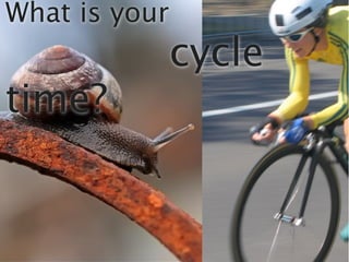 What is your
               cycle
time?
 