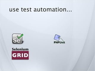 use test automation...
 
