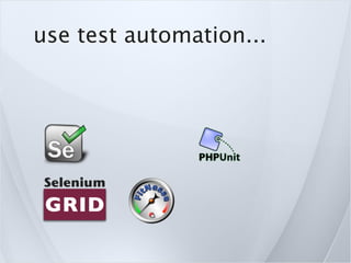 use test automation...
 