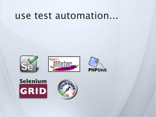use test automation...
 