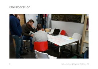 Collaboration

39

Continuous Deployment / @fredfigueiredo / #WebCat / June 2013

 