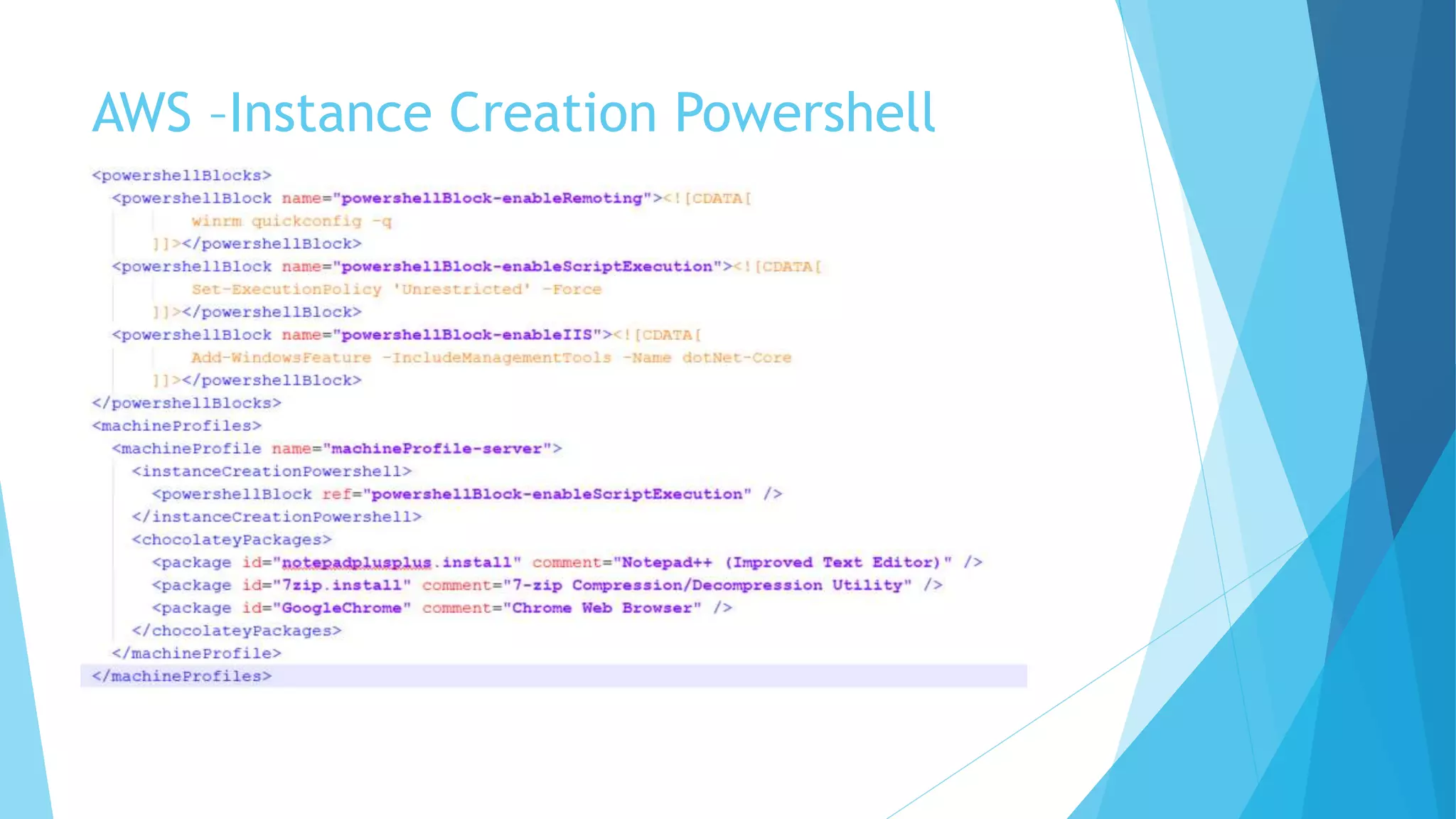 AWS – Instance Configuration Example 
 