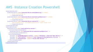 AWS – Instance Configuration Example 
 
