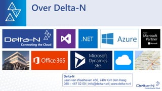 Over Delta-N
Delta-N
Laan van Waalhaven 450, 2497 GR Den Haag
085 – 487 52 00 | info@delta-n.nl | www.delta-n.nl
 