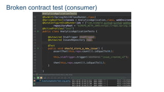 Broken contract test (consumer)
 