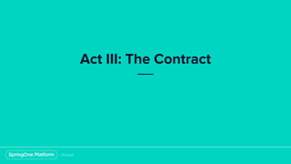 Act III: The Contract
 