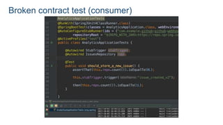Broken contract test (consumer)
 