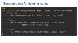 Generated test for deleting issues
 