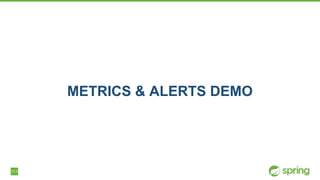 111
METRICS & ALERTS DEMO
 
