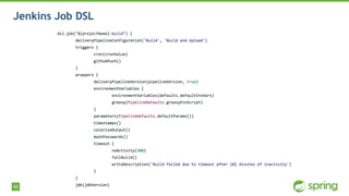 49
Jenkins Job DSL
 