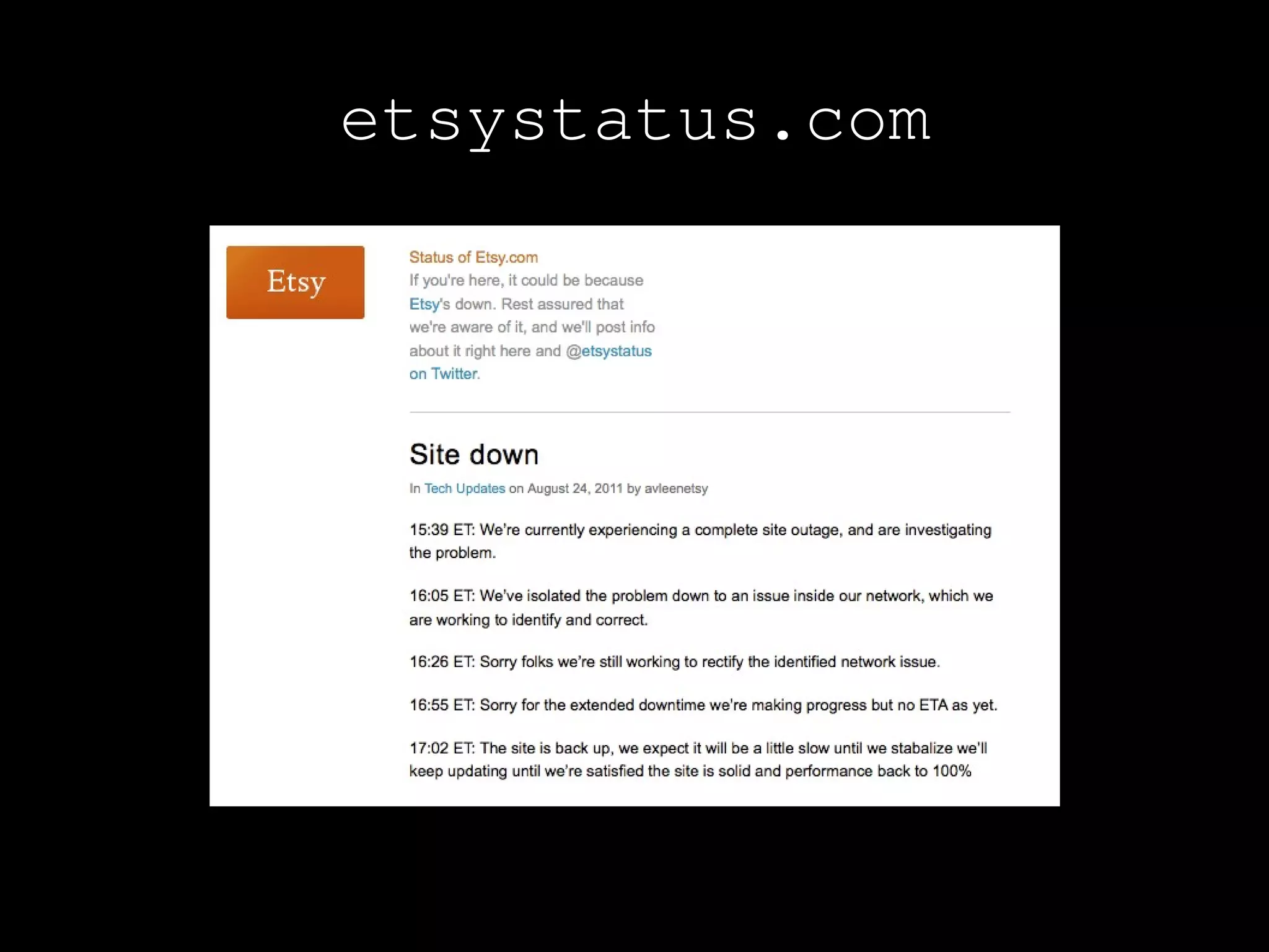 etsystatus.com
 